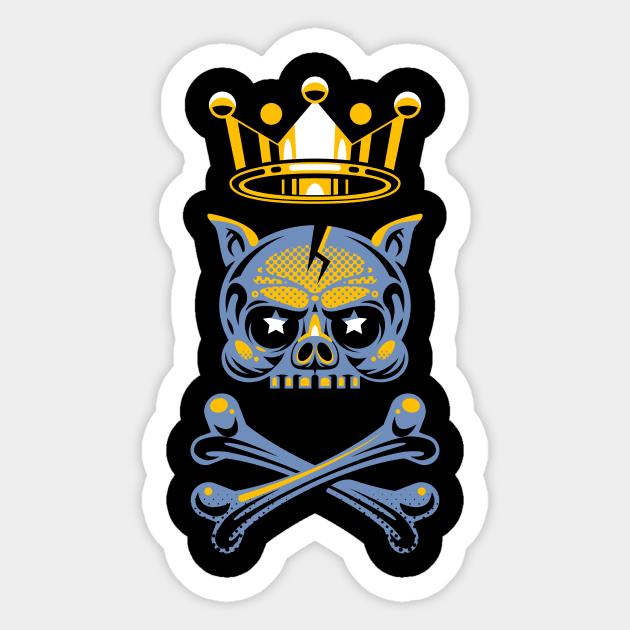 King Pork Sticker by etherbrian